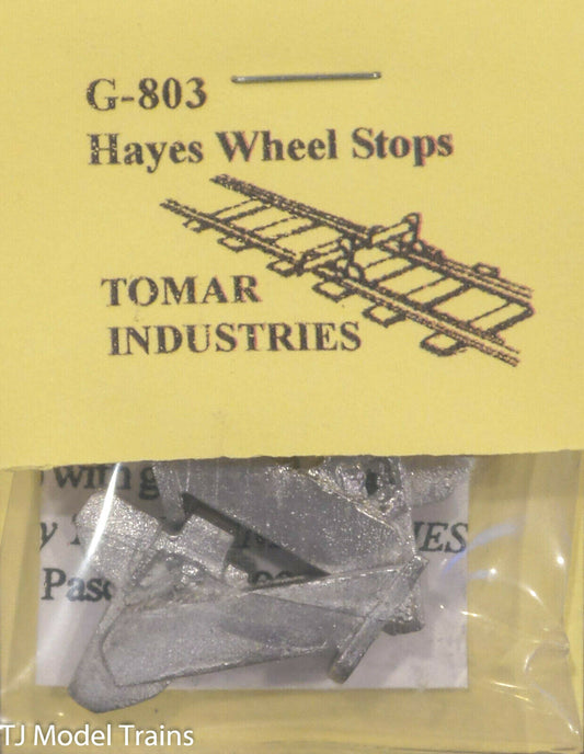 Tomar Industries  #G-803 Hayes Wheel Stop G (G Scale) Light Cast (White Metal)