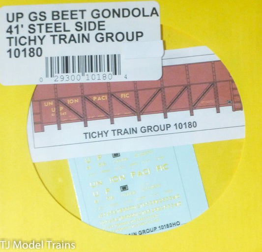 Tichy Train Group #10180 Decal for: Union Pacific GS Steel Gondola Sugar Beet