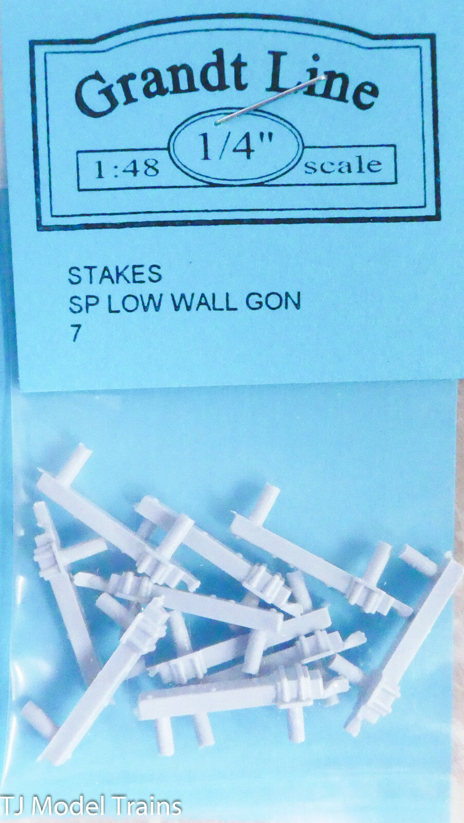 Grandt Line O #7 ( Stakes SP for: Low Wall Gondola) Plastic Parts (1:48th Scale)