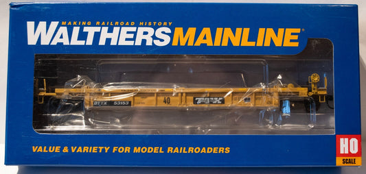 Walthers HO #910-8422 Thrall Rebuilt 40' Well Car - Ready to Run -- TTX DTTX #53