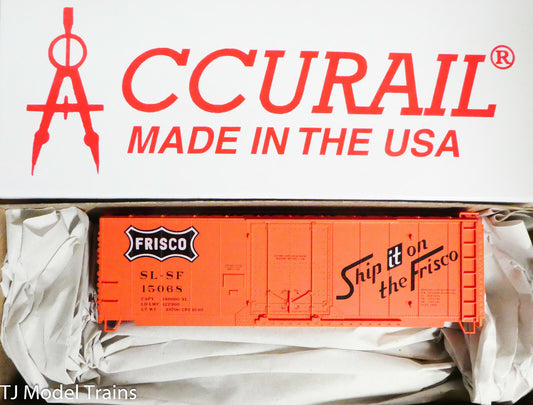 Accurail HO #3138 (Rd #15068) SL-SF (Frisco) 40' Plug Door Insulated Steel Box