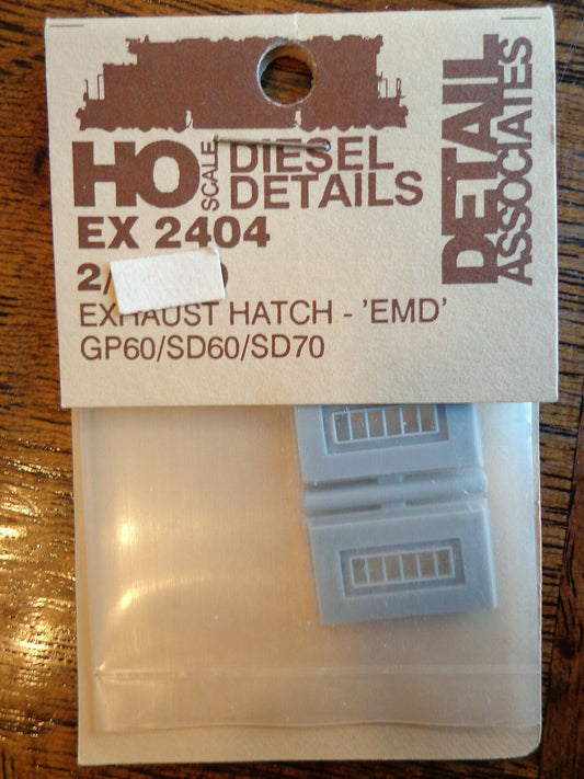 Detail Associates HO #2404 Exhaust Stacks for: EMD GP/SD60-70 (Plastic Parts)