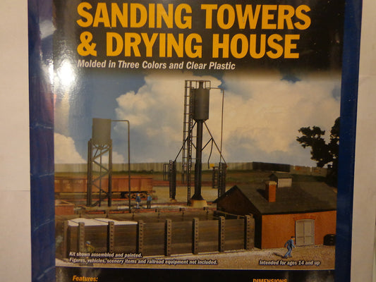 Walthers HO #933-3182 Sand Towers & Drying House (kit form) Plastic