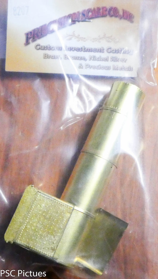 Precision Scale O #8207 Boiler w/Bands & Smokebox Fire Box, Backhead & Ashpan