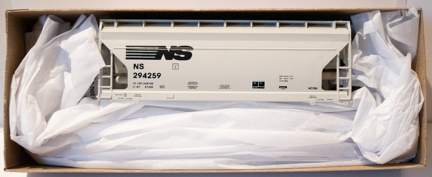 Accurail #8167 ACF 2-Bay Covered Hopper 3-Pack - Kit -- Norfolk Southern