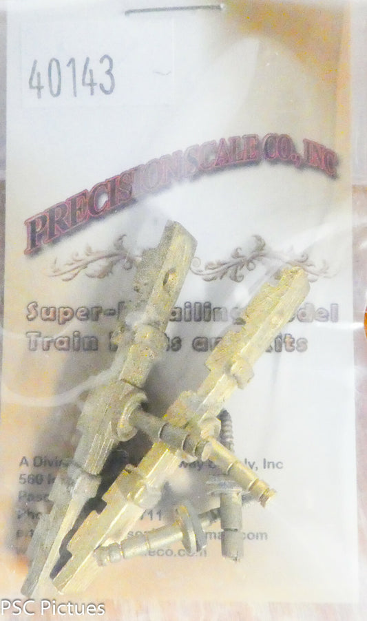 Precision Scale O #40143 Bolster w/King Pin (Brass Castings)