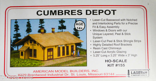 American Model Builders, Inc HO #155 Cumbres Depot (Laser Cut Kit) HO Scale
