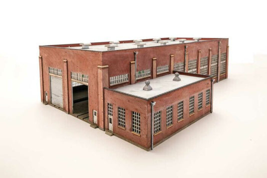 Walthers HO #933-2923   130' 2-Stall Diesel Engine House -- Kit