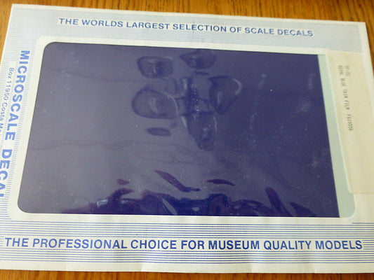 Microscale Decal #TF-22 / Trim Film / Size-7-1/4 x 4-1/2-Royal Blue FS10556