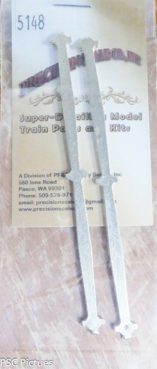 Precision Scale O #5148 Rods, Side, Steam (N/S) 1:48th Scale (2 Parts in pkg)