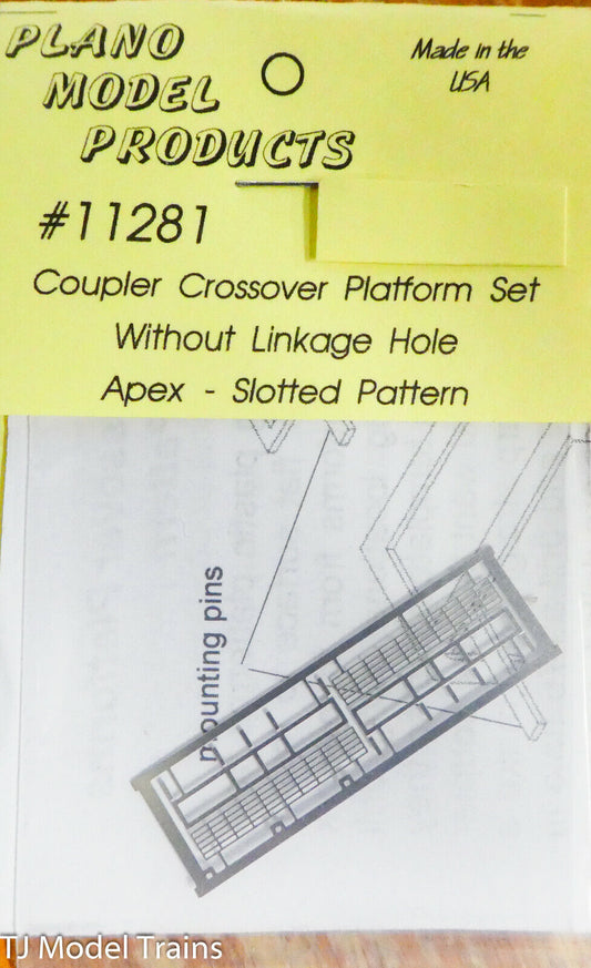 Plano Model Products HO #11281 Coupler Crossover Platform Set w/Out Linkage Hole