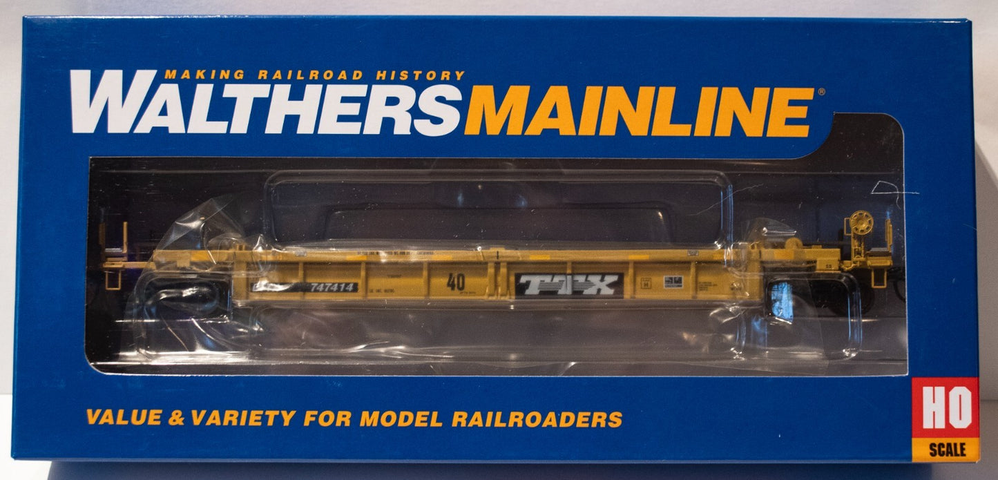 Walthers HO #910-8439 Thrall Rebuilt 40' Well Car - Ready to Run -- TTX DTTX #74