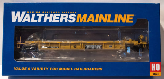 Walthers HO #910-8439 Thrall Rebuilt 40' Well Car - Ready to Run -- TTX DTTX #74