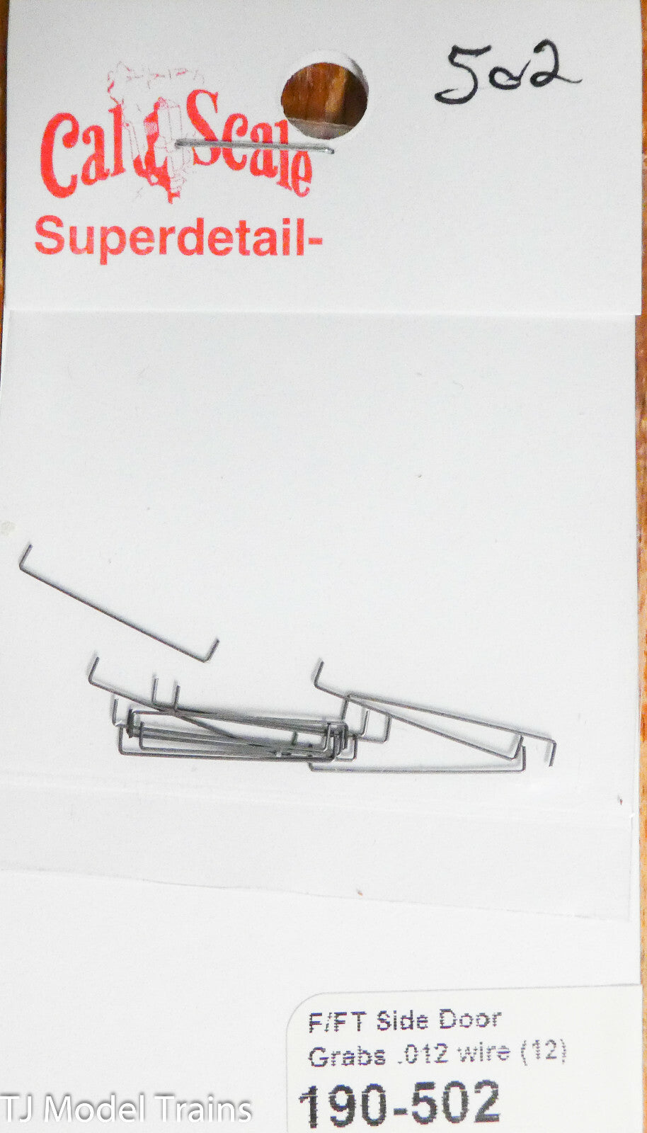 Cal-Scale HO #502 F/FT Side Door Grabs .012" Wire (12)