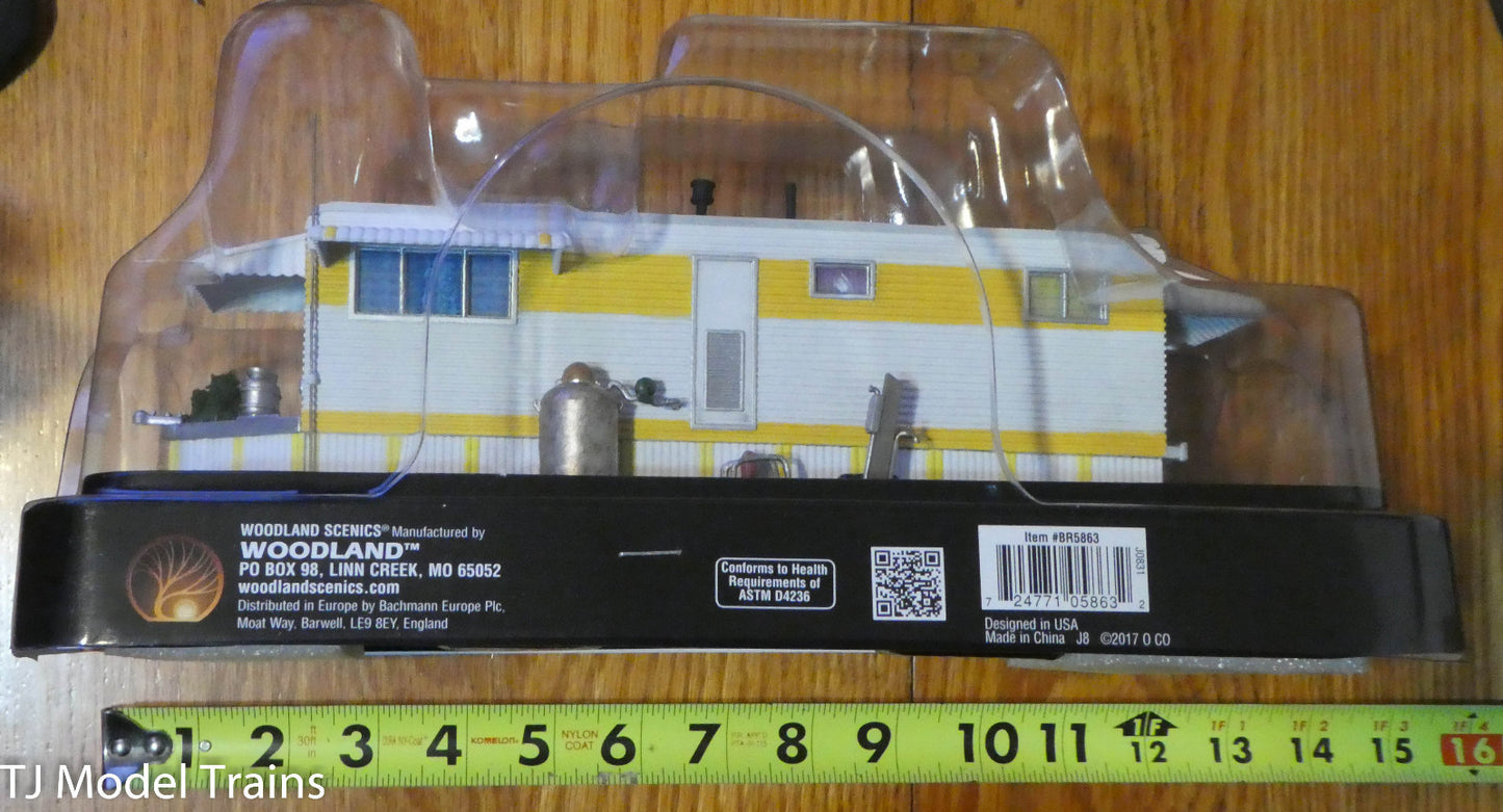 Woodland Scenics O #5863 Sunny Days Trailer  (Built Up)