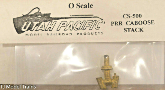 Utah Pacific #500 O Scale PRR Caboose Stack (Brass Casting) Made in USA