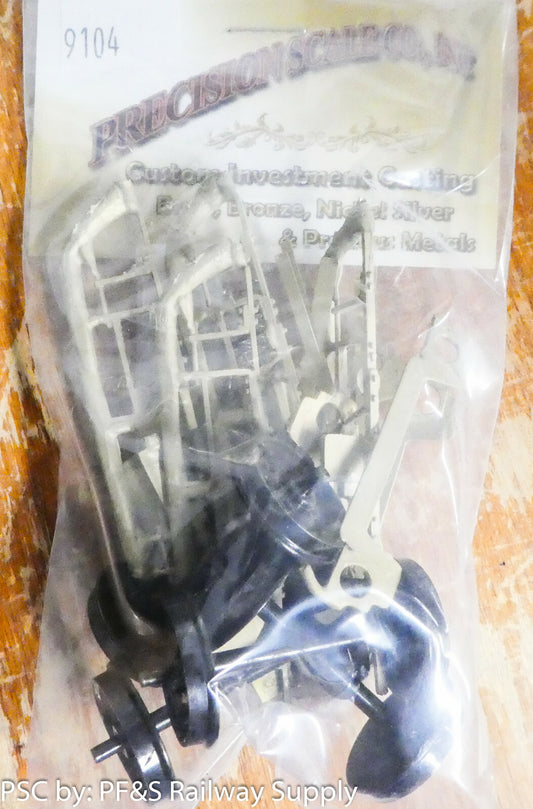 Precision Scale O #9104 Trucks, Interurban, 6'-6" WB, 36" Wheels, Baldwin MCB