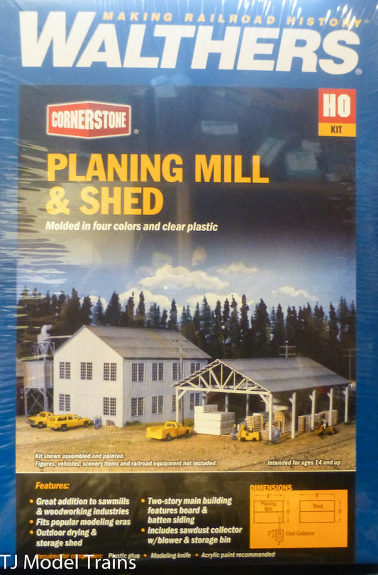 Walthers HO #933-3059 Cornerstone Planing Mill and Shed -- Kit