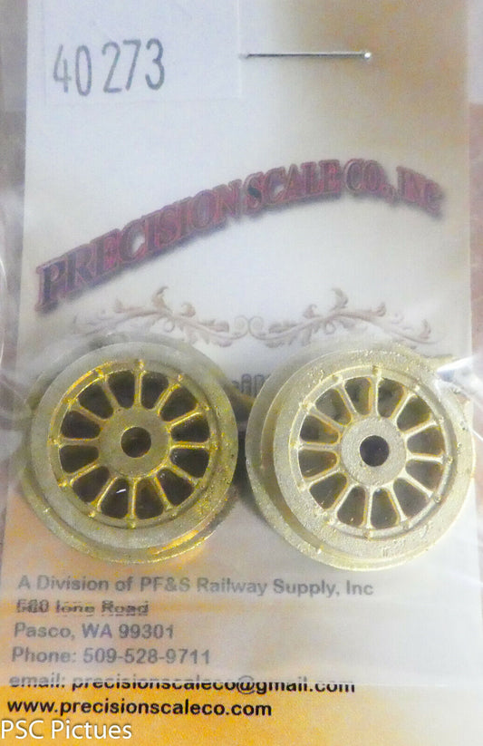 Precision Scale O #40273 Wheel Centers, 36" Unmachined, 12 Spoke(Brass Castings)