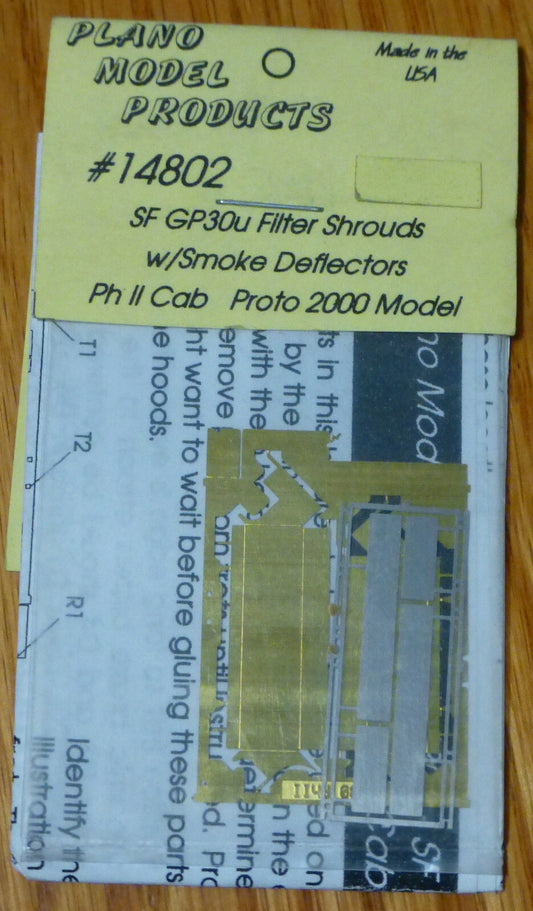 Plano HO #14802 SF GP30u Filter Shrouds; w/smoke Deflectors