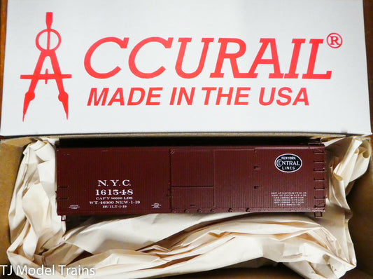 Accurail HO #81173 (Rd #161548) NYC /New York Central (40' USRA Wood Box Car)Kit