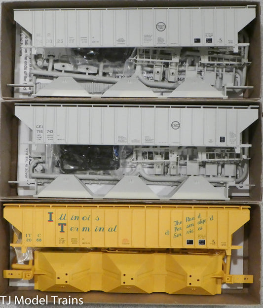 Accurail HO #8099 (3-Pack) MoPac, C&EI, Illinois Terminal (Pullman Std. Cvd. Hp)