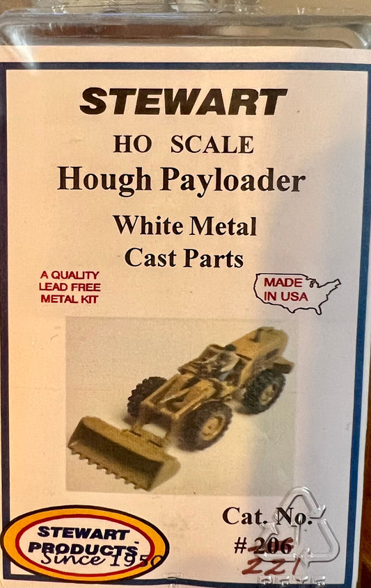 Stewart HO Scale #221  Hough Payloader white metal kit