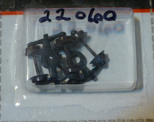 Atlas N #22060 Roller Bearing Caboose Trucks (no couplers) 1 Pair