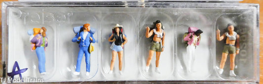 Preiser HO #10296A Recreation & Sports -- Young Travelers Backpacking (1/87th)
