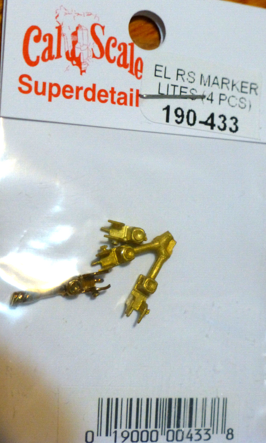Cal-Scale #433 ALCO RS Diesel Marker Lights -- Erie-Lackawanna Style pkg(4)