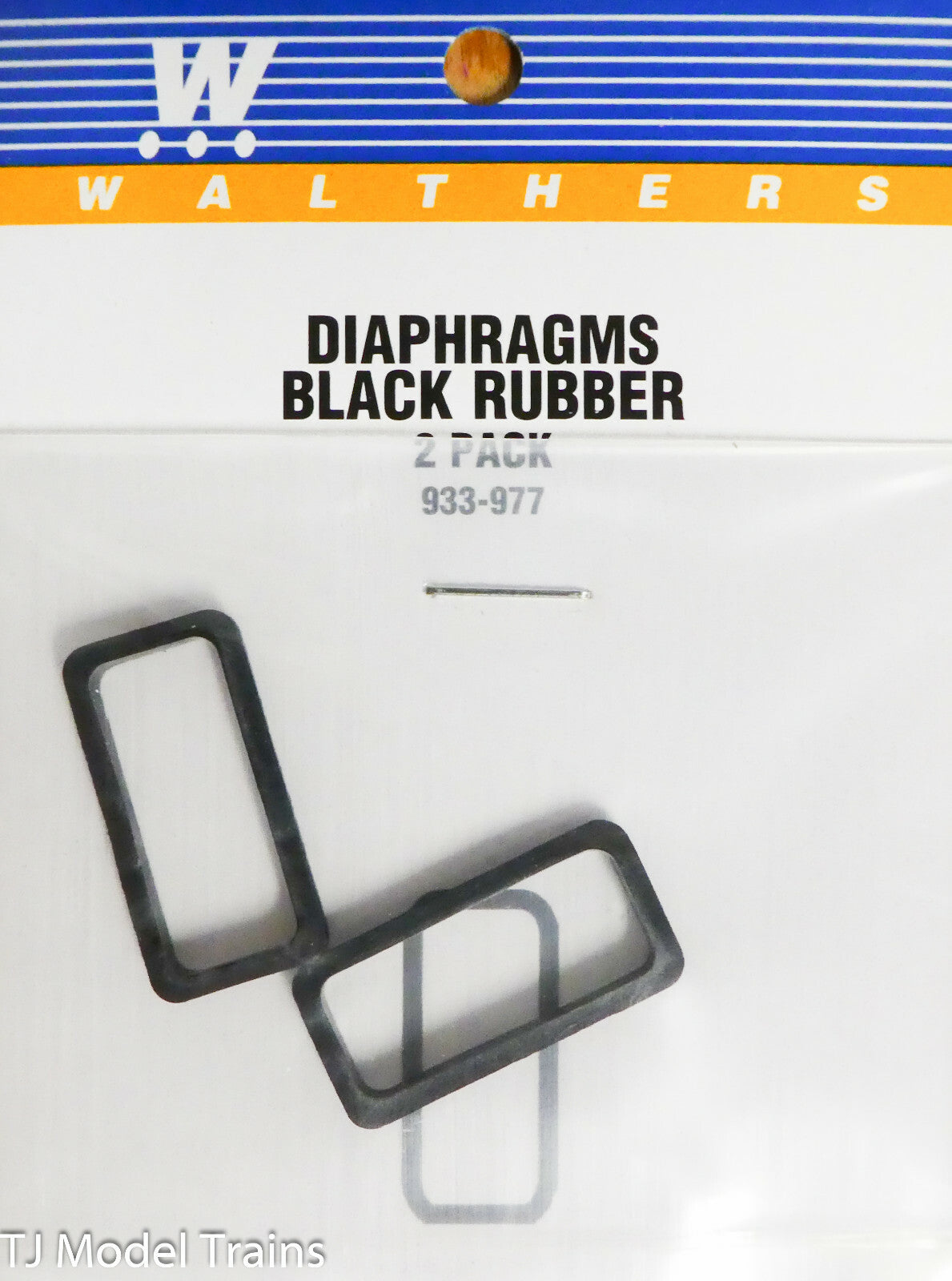Walthers HO #933-977 Diaphragms (Black Rubber) for: Passenger Cars
