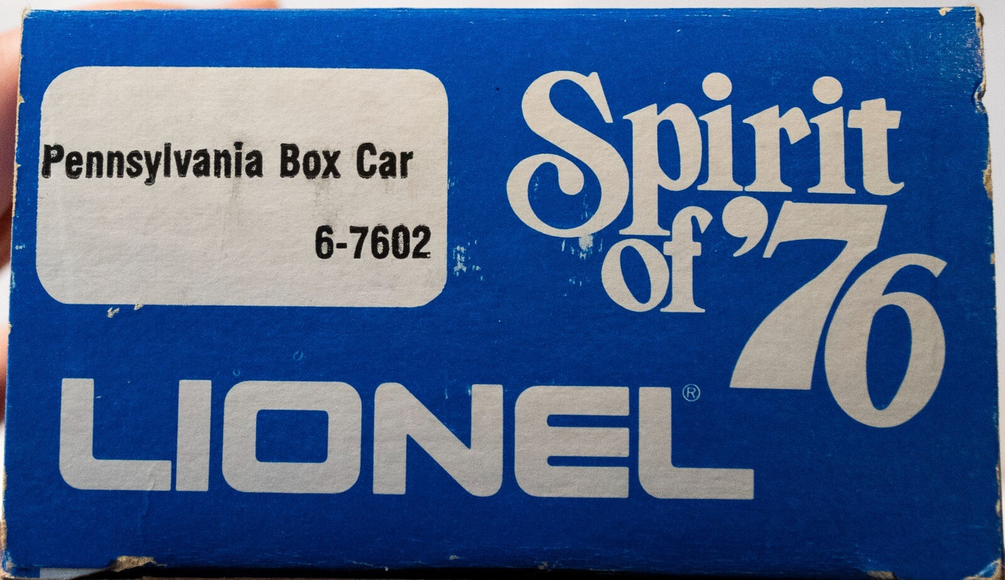 Lionel O Scale (Used) #6-7605 Pennsylvania Box Car Spirit of '76 Commemorative