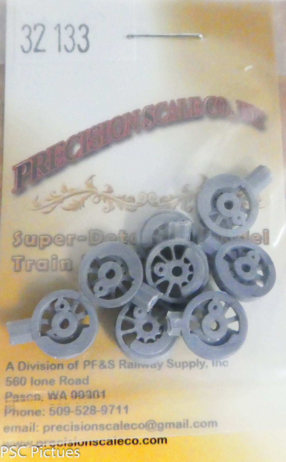 Precision Scale HOn3 #32133 Driver Centers, 36" Dia. HOn3, C-16 Plastic