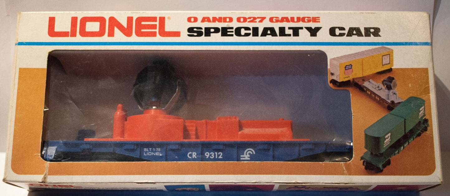 Lionel O Scale  #6-9312 Conrail Searchlight Car.