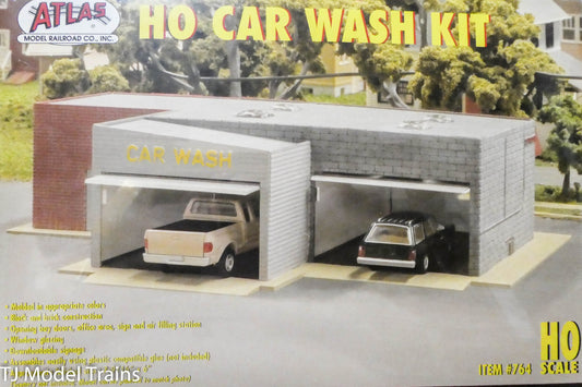 Atlas HO #764 Car Wash Plastic Kit -- 7-9/16 x 6" 19.2 x 15.2cm