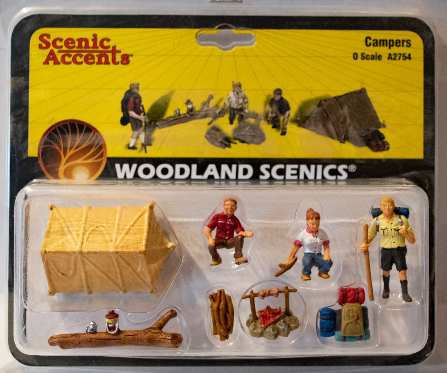 Woodland Scenics O Scale #2754 Scenic Accents(R) -- Campers & Accessories pkg(3)