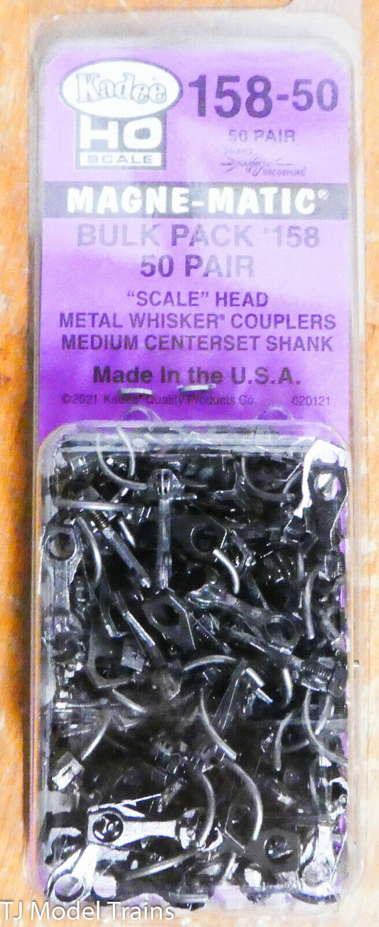 Kadee HO #158-50 Bulk Pack of 158's (50 Pair in pk) Made in The USA