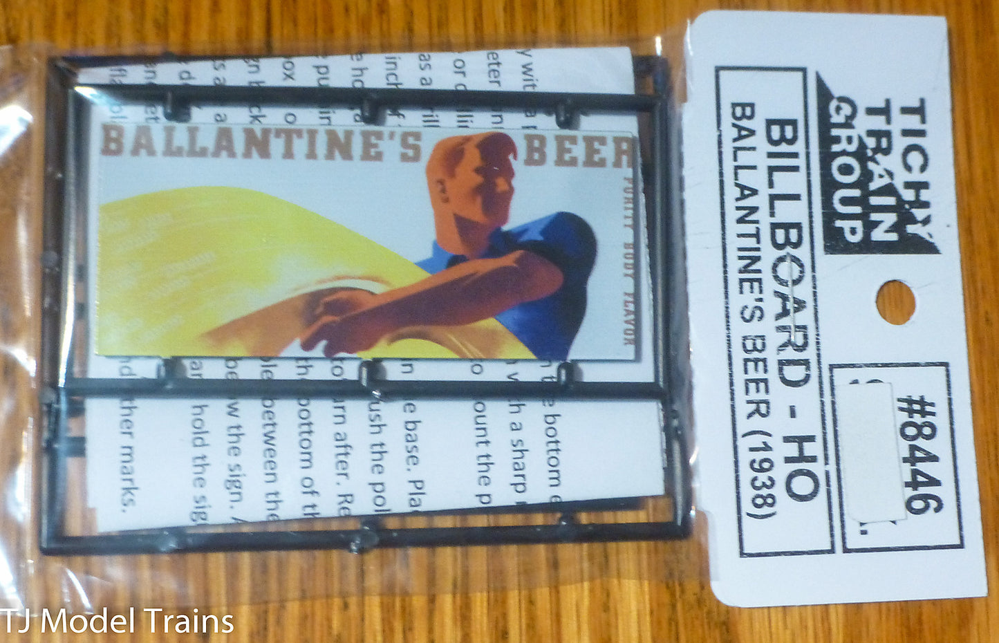 Tichy Train Group #8446 Ballantine's Beer (1938) Plastic (Billboard HO Scale)