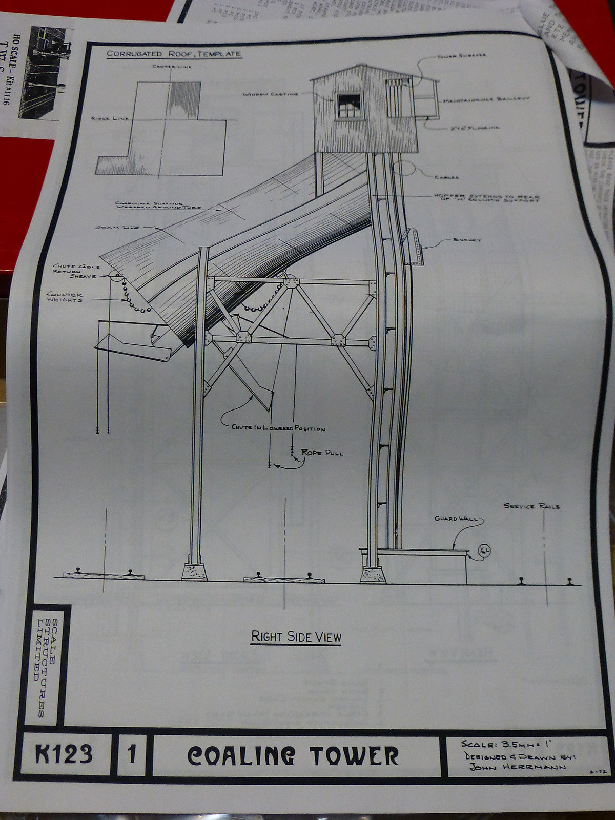 Scale Structures Ltd. #1116 T.W. Snow Coaling Tower (kit Form)
