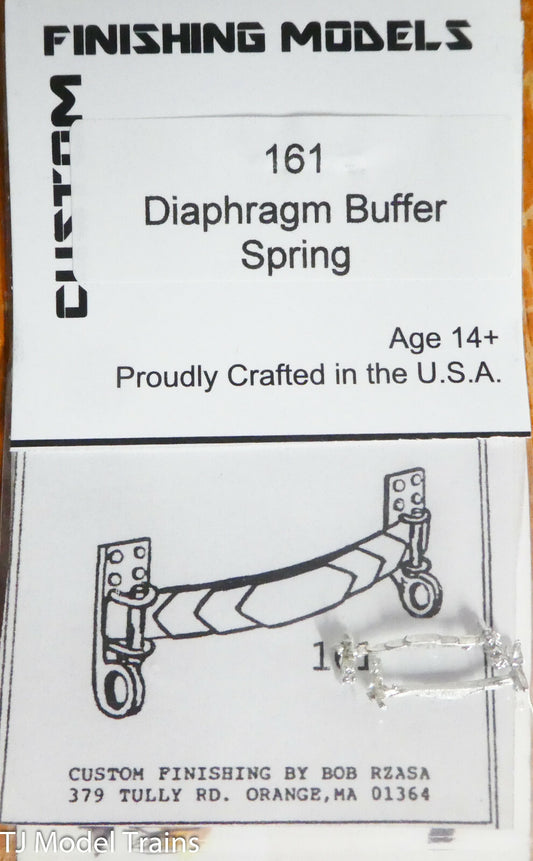 Custom Finishing Models HO #161 Diaphrahm Buffer Springs (White Metal)