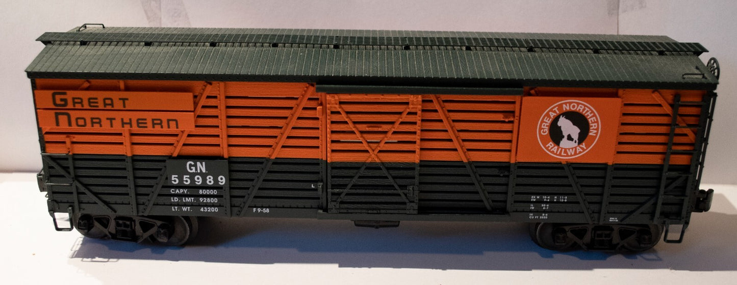 Lionel O Scale  #6-82313 GREAT NORTHERN ACF 40-TON STOCK CAR