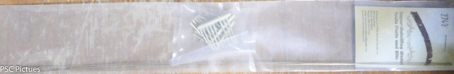 Precision Scale HO #2740 Handrail kit, SD40-2 (45 Handrails} w/Instructions