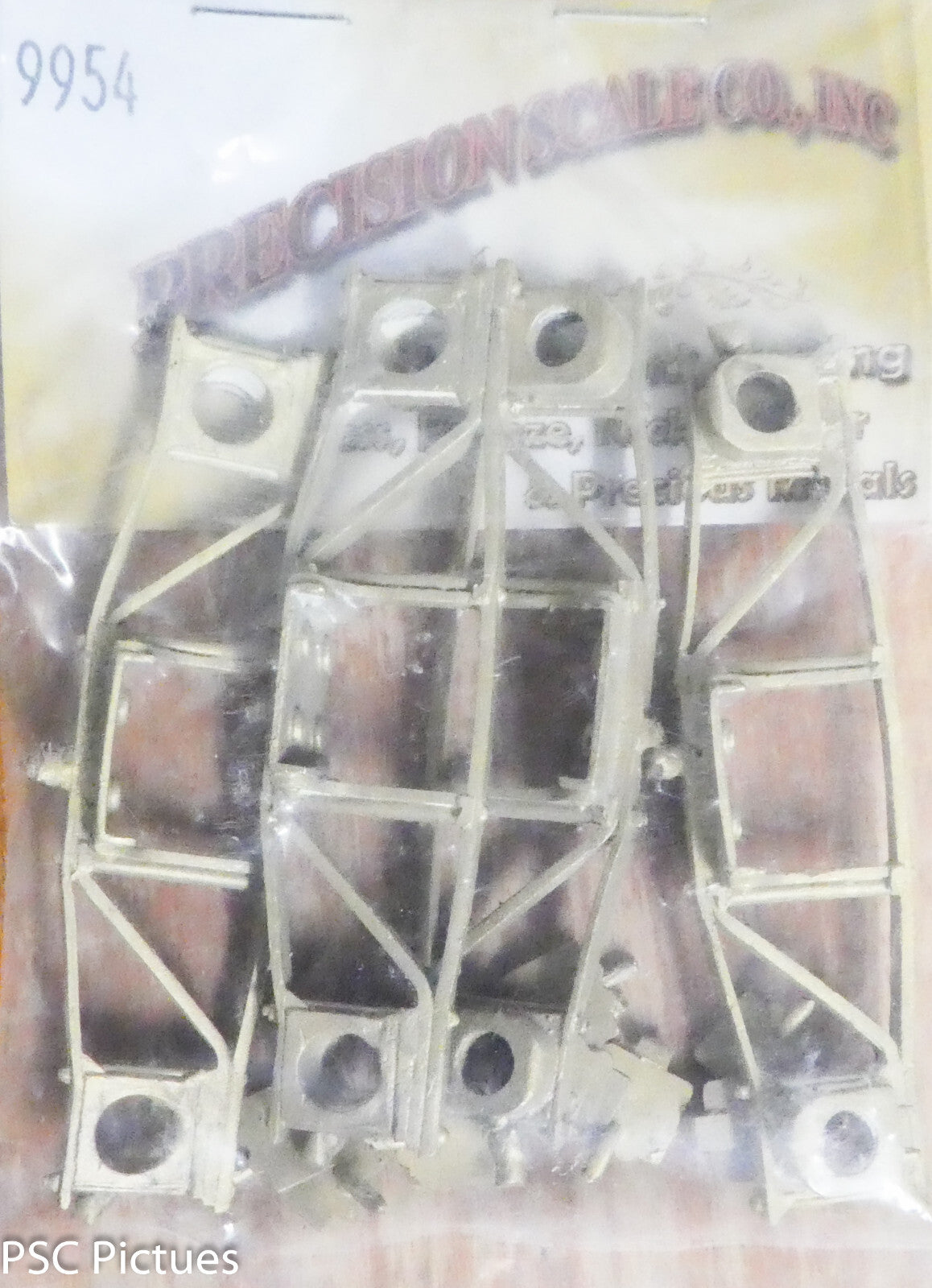 Precision #9954 (1/2" Scale) Sideframes, Archbar 4'8" WB w/ Working Journal Lids