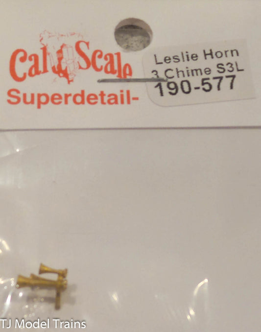 Cal-Scale #577 Air Horns (Unpainted Brass Casting) -- Leslie S-3L, 3-Chime