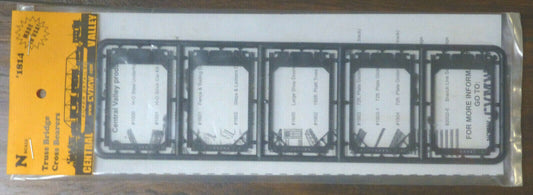 Central Valley N #1814 Truss Bridge Cross Bearers Detail Set (Plastic Parts)