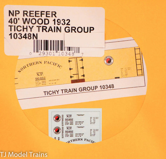 Tichy Train Group Decal #10348N NP Reefer 40' Wood 1932 (Decal)