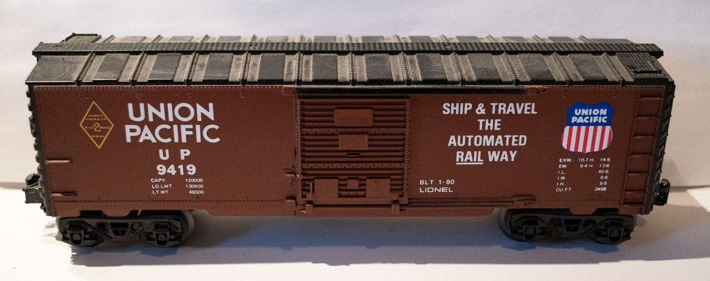 Lionel O Scale  #6-9419 Union Pacific Boxcar