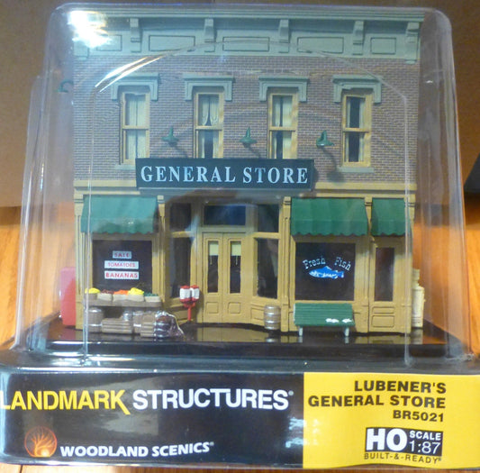 Woodland Scenics HO #5021 Lubener's General Store (Built-&-Ready)