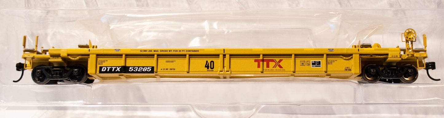 Walthers HO #910-8429 Thrall Rebuilt 40' Well Car - Ready to Run -- TTX DTTX #53