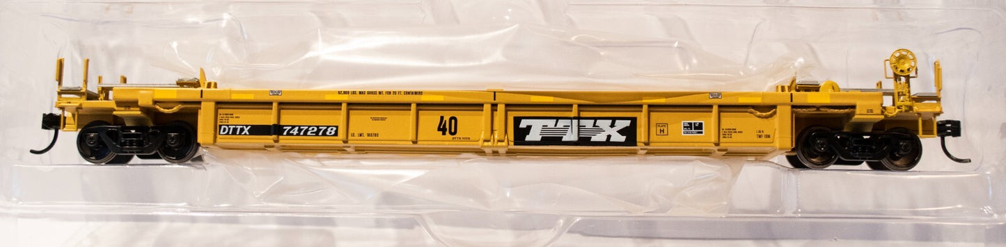 Walthers HO #910-8436 Thrall Rebuilt 40' Well Car - Ready to Run -- TTX DTTX #74